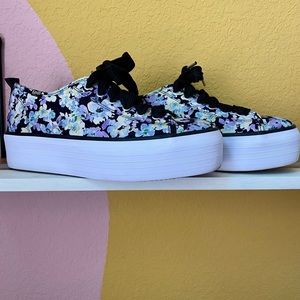 Keds dream foam high top floral shoes